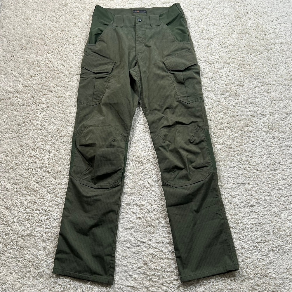 5.11 Tactical Stryke TDU Cargo Pants 32x36 Green Ripstop Articulated Knee 74433